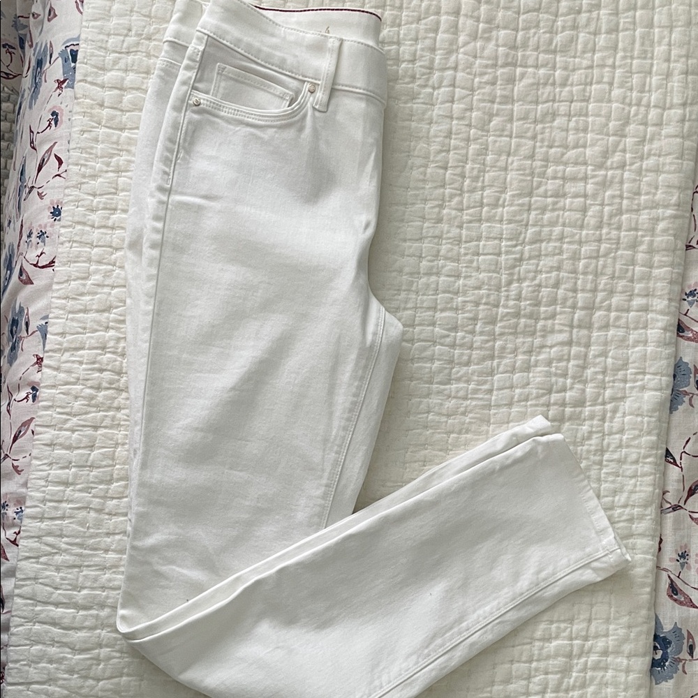 LOFT Women's Crisp White Skinny Jeans